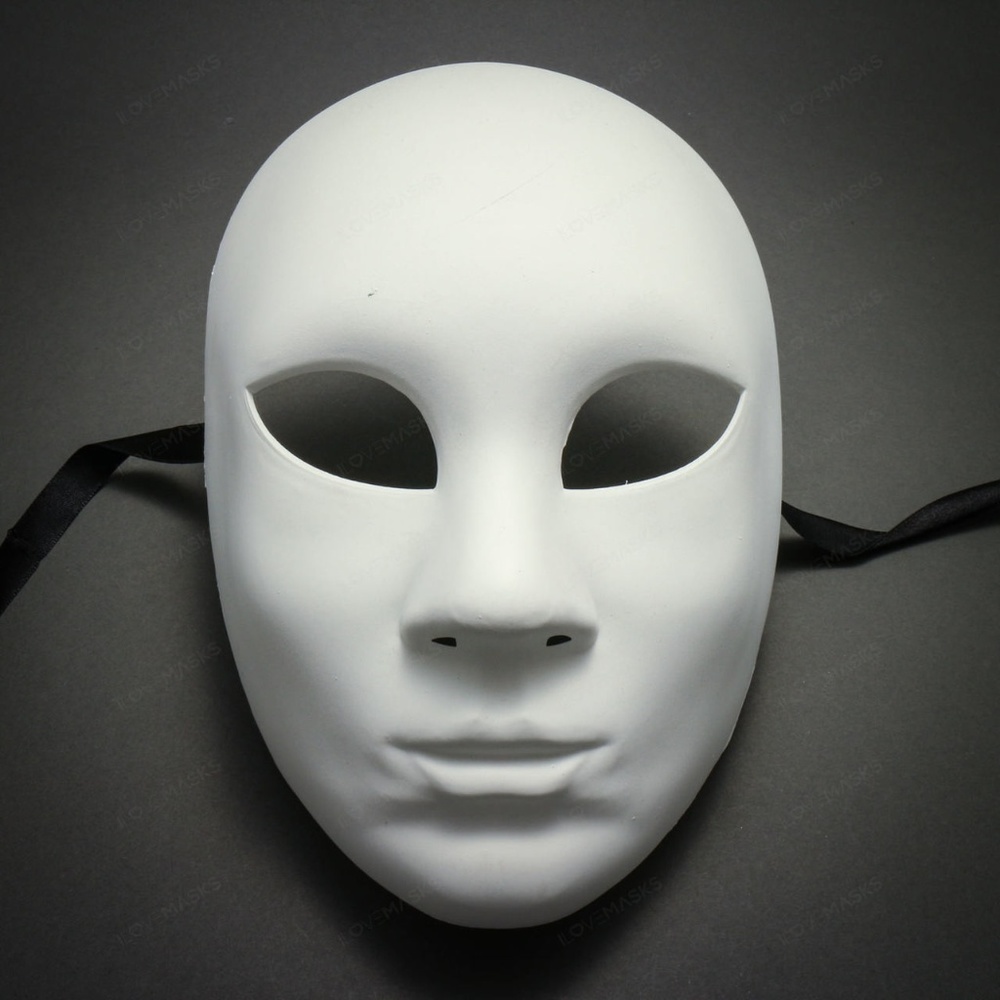 Plain White Blank Decorating Craft Masqurade Mask